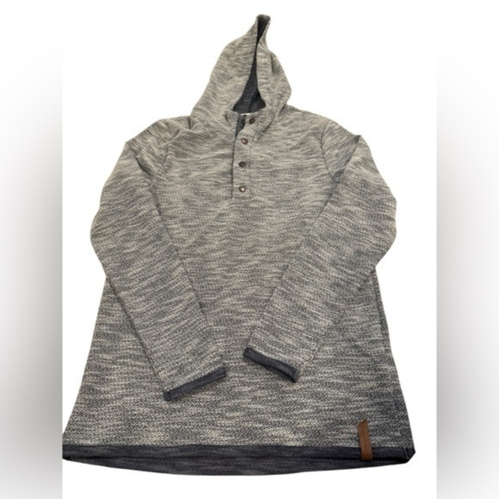 Outpost makers men’s size small navy blue 4 button lightweight hoodie nwt